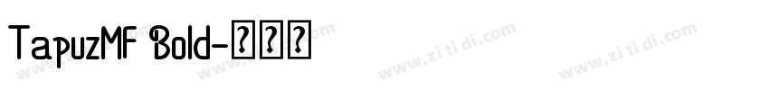 TapuzMF Bold字体转换